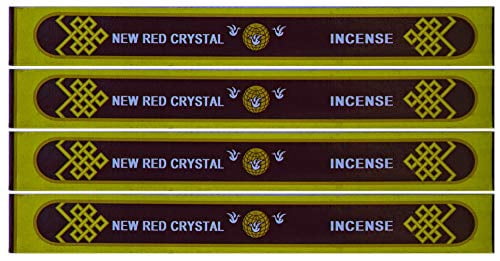 "New" Red Crystal Incense - 8" Box- Sold as set of 4