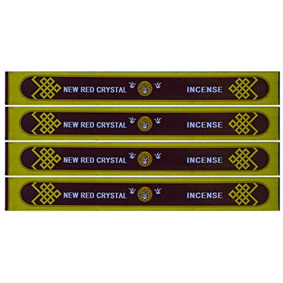 "New" Red Crystal Incense - 8" Box- Sold as set of 4