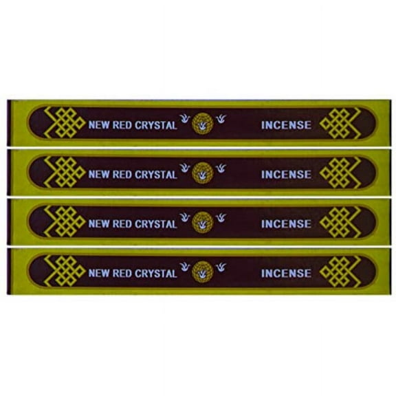 "New" Red Crystal Incense - 8" Box- Sold as set of 4