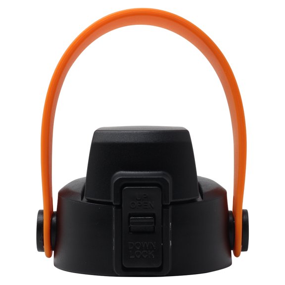 New Redesigned Aquatix 32 ounce FlipTop Bottle Cap with Removable ORANGE Strap Handle