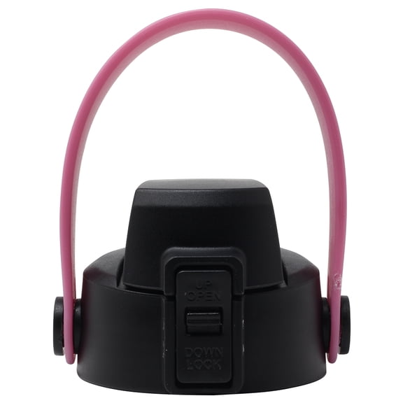 New Redesigned Aquatix 32 ounce FlipTop Bottle Cap with Removable ROSE GOLD / VIOLET Strap Handle