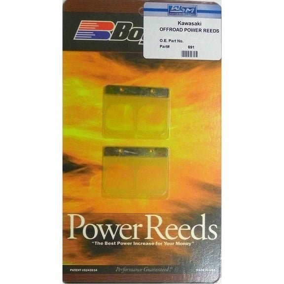 New Power Series Dual-Stage Reed Valve Petals Compatible with 1999-2000 Kawasaki KX125 KX 125 124cc 2-Stroke Motocross Motorcycle KIPS Power Valve 12021-1116 12021-1100 691 05-691