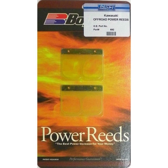 OEM Grade Power Reeds Compatible with 2000-2002 Kawasaki KX250 249cc Single-Cylinder 2-Stroke Liquid-Cooled Motocross KIPS 12021-1113 50HP 12021-1124