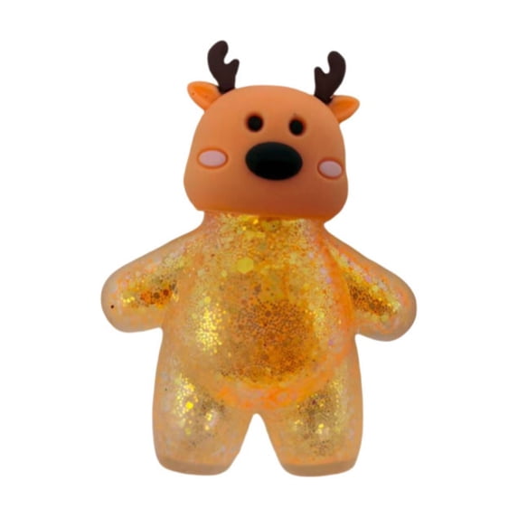 New Reindeer Maltose Squishy Toys, Cute Slow Rising Christmas Figure Squeeze Toys, Stress Relief Fidget Toy, Anxiety Relief Items for Relaxation, Soft Squeeze Fidget Toys Gifts for Girls and Boys