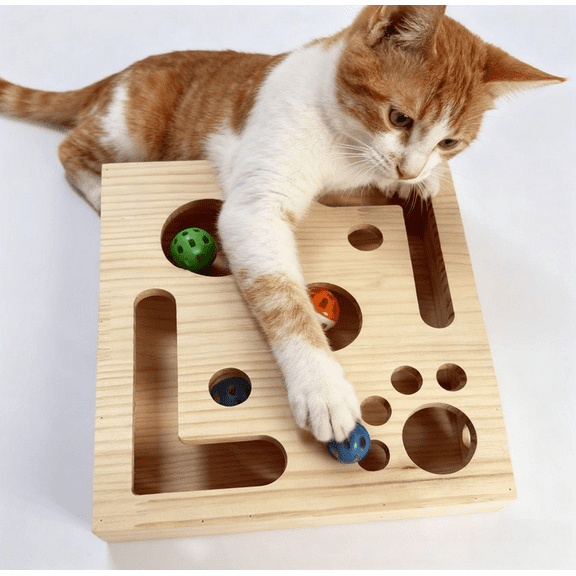 New Release!2026 Cat Nail File Box with Bell Ball & Sandpaper Inside, Gift for a Cats That Hates Having Its Nails Trimmed, Cat Scratch Puzzle Enrichment Box, Nail File Stress Free Alternative