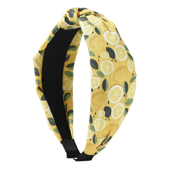 New Release!2026 Lemon Headbands, Knot Headbands for Women, Non-Slip Fruit Hair Accessory, Perfect Teacher Headband for Festive Fancy Dress, Lemon Headband