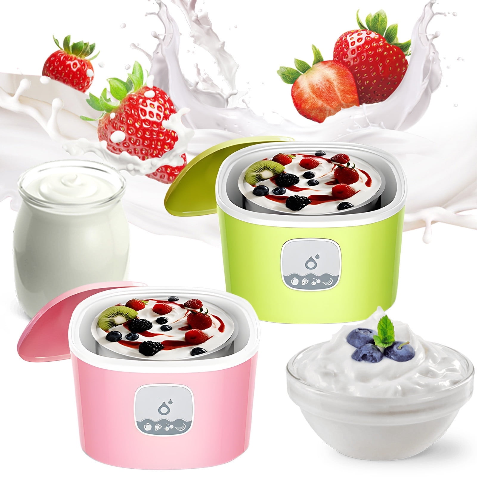 Automatic Natto & Yogurt Fermenter Machine - 1.5L Stainless Steel, Digital Timer & Temp Control, For Yogurt, Rice Wine