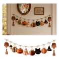 thumbnail image 1 of New Release! Cozy Fall Fabric Garland, Plaid Rag Tie Fabric Banner with Pumpkin & Fall Foliage, Cozy Harvest Decor for Fireplace Mantel & Shelf, 1 of 9