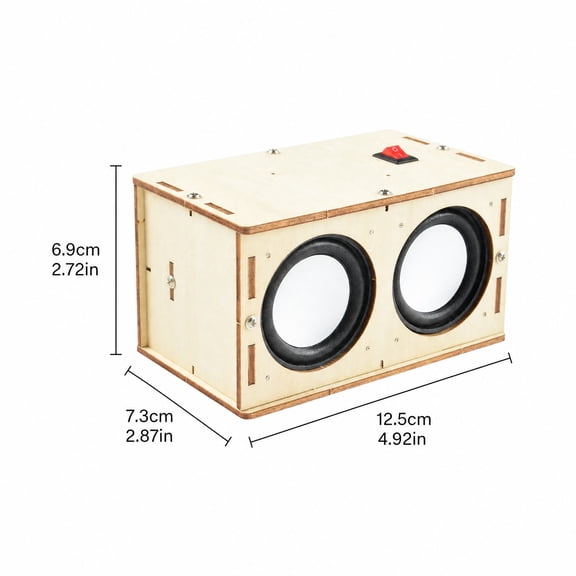 New Release! DIY Wireless Speaker Making Kit, No Solder DIY Bluetooth Speaker with Wooden Box, Paint & Assemble Your Own Wireless Sound System with Screws