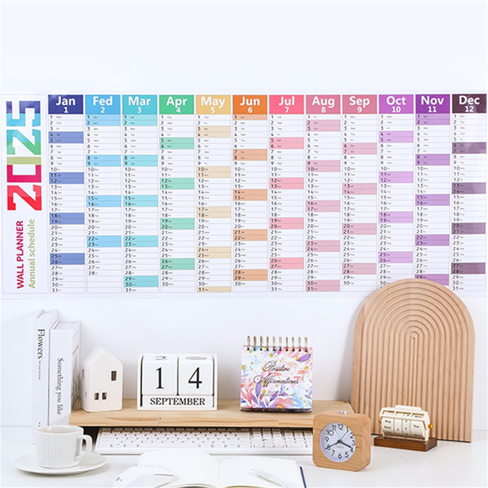 New Release JGF844 The 2025 Planner's Annual Poster Features 365 Large ...