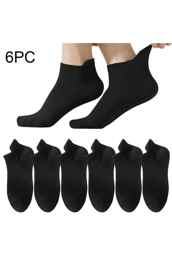 6 Pairs Man Socks Mesh Ventilation Non Slip Liner Footies Thin Socks Lightweight Socks