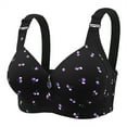 thumbnail image 1 of LADIGASU Woman's Lace Embroidered Glossy Comfortable Breathable Bra Underwear No Rims, 1 of 2
