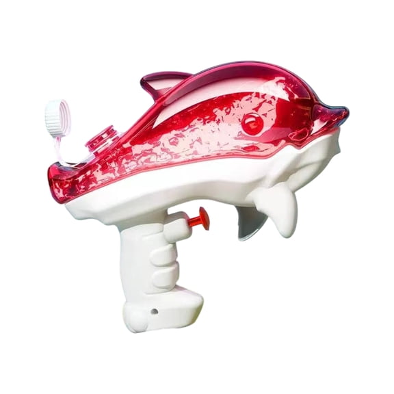 New Release! Ocean Animal Water Blaster Toy, One-Button Spray Water Sprayer, Fun Summer Beach Pool Essential Toy for Water Play Lovers Red Dolphin