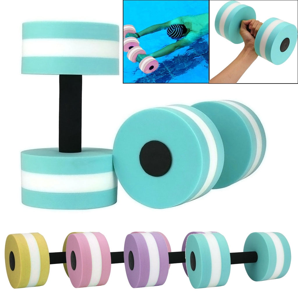 New Release,Pair of Aqua Fitness Foam Barbells, Resistance Hand Bars ...