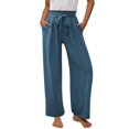 thumbnail image 1 of LADIGASU Girls Pants Casual Smocked High Waist Pant Loose Wide Leg Long Trousers 4-14 Years, 1 of 8