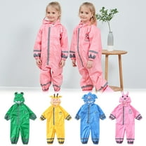 New Release,Three-Dimensional Child Raincoat, Thin Hooded One-Piece Rain Gear for Boys and Girls,Vsgery,Blue