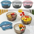 thumbnail image 1 of New Release, Vsgery Heated Microwave Lunch Boxes, Food Grade Preservation, Secure Lid, BPA-Free Plastic, for Dorm, Keep Food Warm, Office Bento Boxes,1* Lunch Box 1* Spoon 1* Fork|Plastic,Blue, 1 of 9