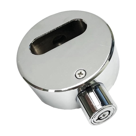 New Released Hidden Shackle Hockey Puck Round Padlock Van Trailer Tubular Key