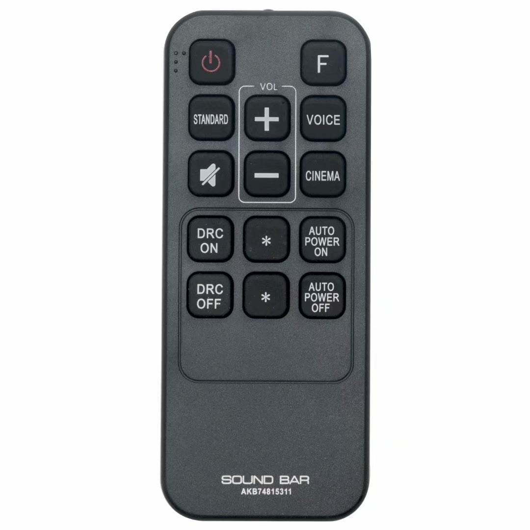 New Remote Control AKB74815311 for LG SoundBar Sound Bar LAS160B ...