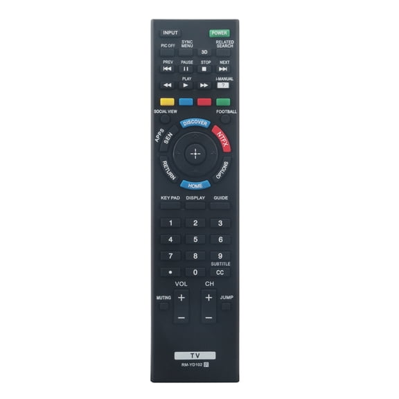 New Remote Control RM-YD102 fits for Sony LCD HDTV TV KDL-50W790B KDL50W790B KDL-50W800B KDL50W800B KDL-55W790B