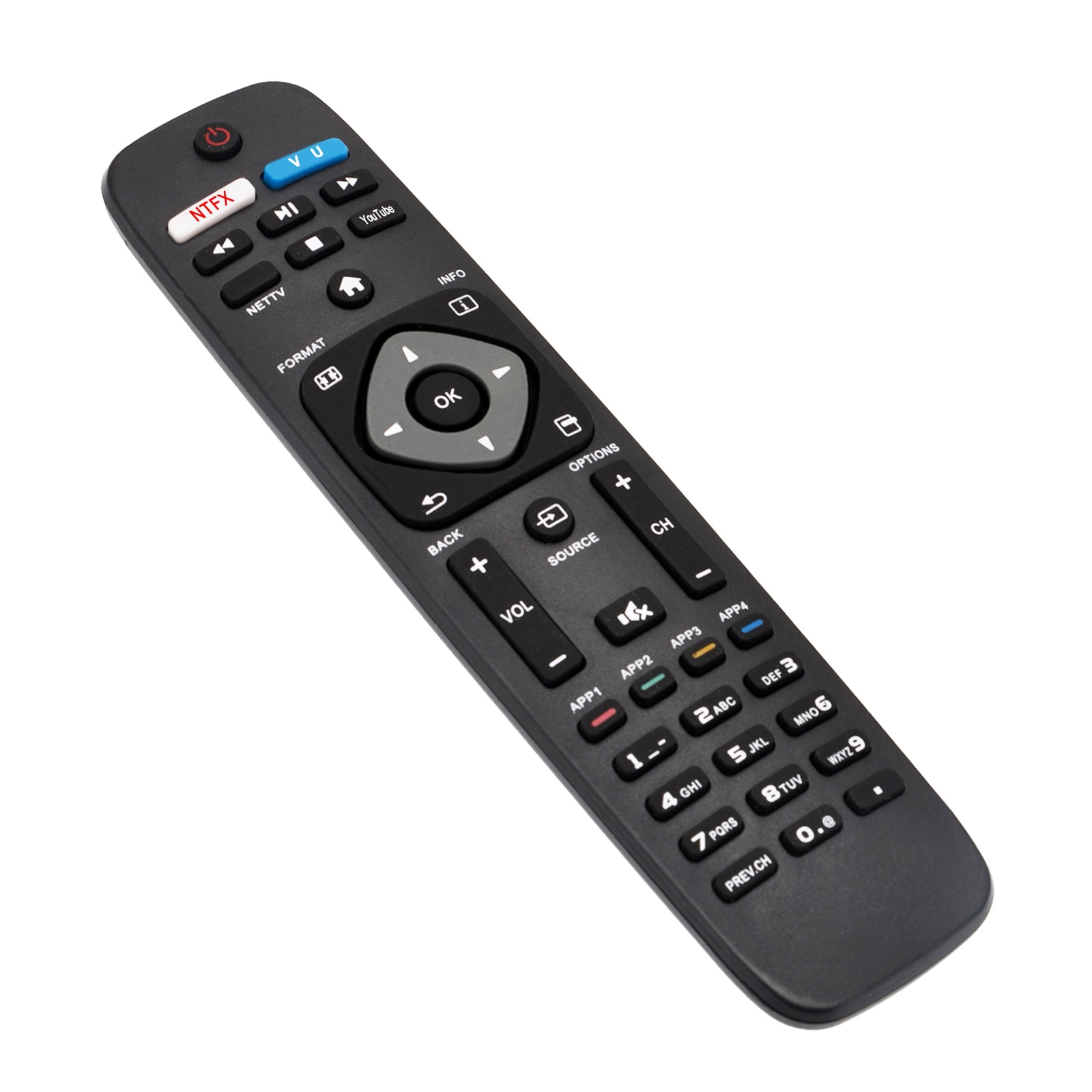 New Remote Control for Philips Smart TV with Netflix Vudu Youtube Keys 50PFL5602 65PFL5602/F7 55PFL5602