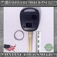 thumbnail image 1 of New Remote Key Keyless FOB Replacement Case 2 Button Short Blade Shell For Lexus, 1 of 3