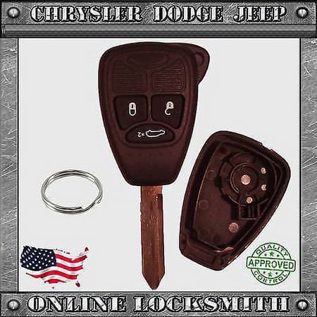 New Remote Key Replacement Case Shell + 3 Button Chrysler Dodge Jeep M3N5WY72XX