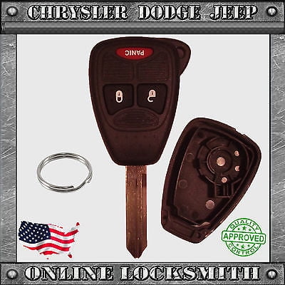 New Remote Key Replacement Case Shell 3 Button Chrysler Dodge Jeep M3N5WY72XX