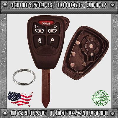New Remote Key Replacement Case Shell 5 Button Chrysler Dodge Jeep M3N5WY72XX