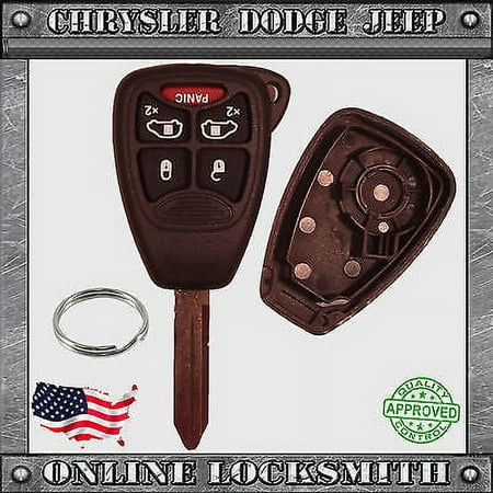New Remote Key Replacement Case Shell + 5 Button Chrysler Dodge Jeep OHT692427AA