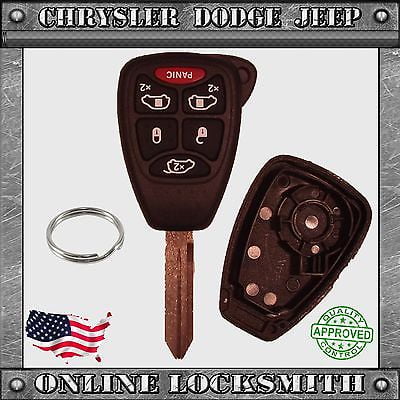 New Remote Key Replacement Case Shell 6 Button Chrysler Dodge Jeep M3N5WY72XX