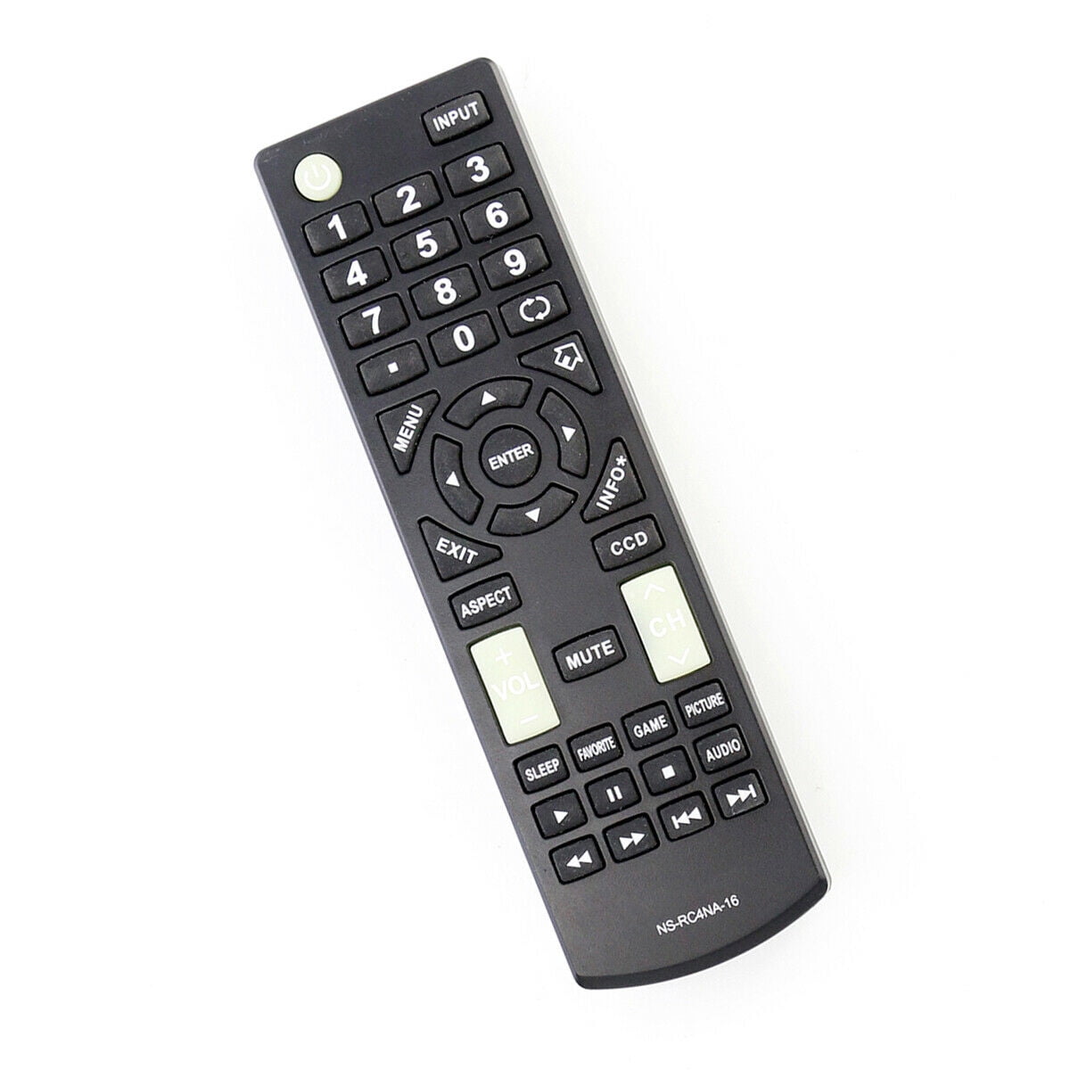Telecomando Sostitutivo BESIA Per TV Insignia NS-RC4NA-16, NS43D420NA18, NS48D420NA16 &ndash; Nuovo, Nero