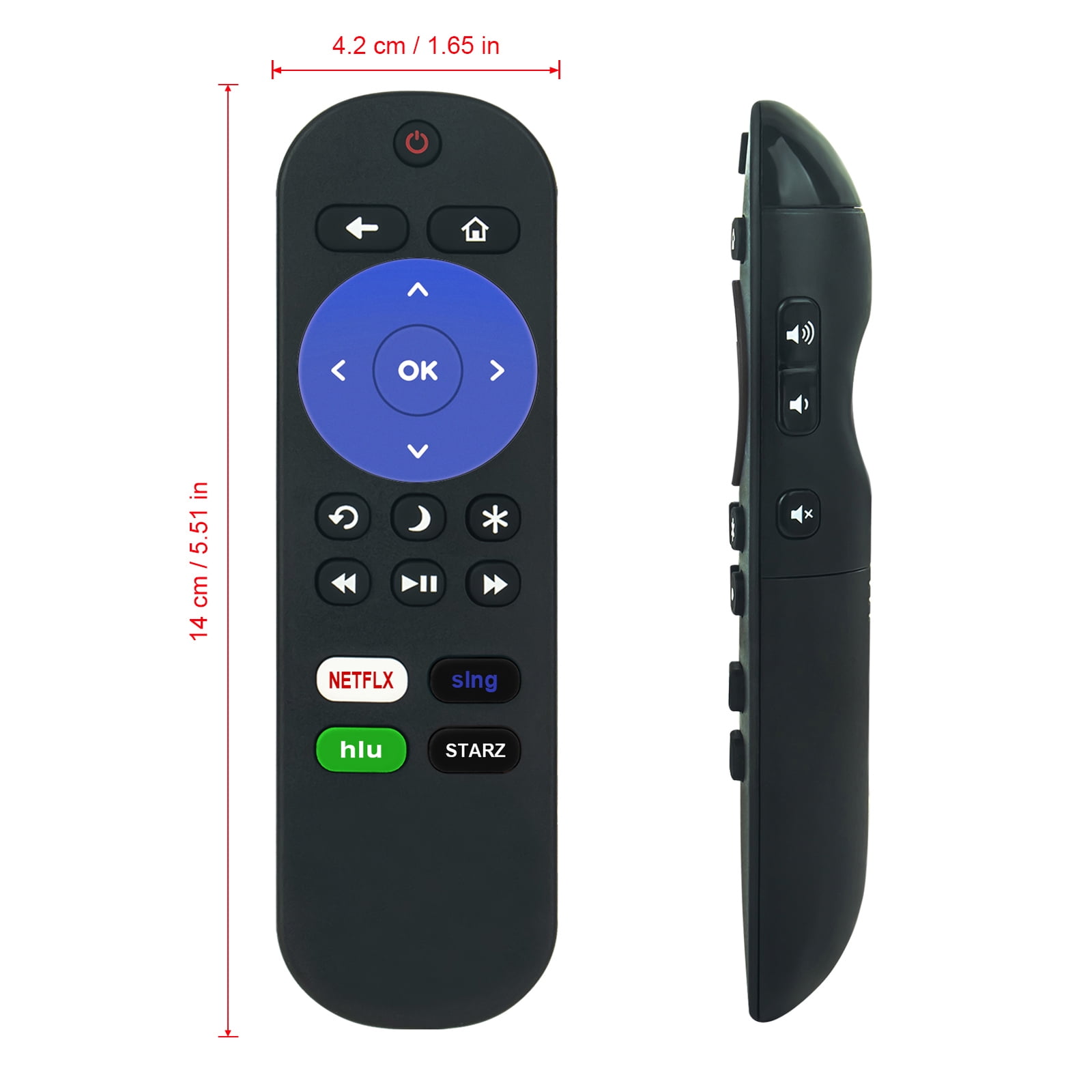 New Remote replacement LC-RCRUS-18 for Sharp Roku TV LC55LBU591U ...
