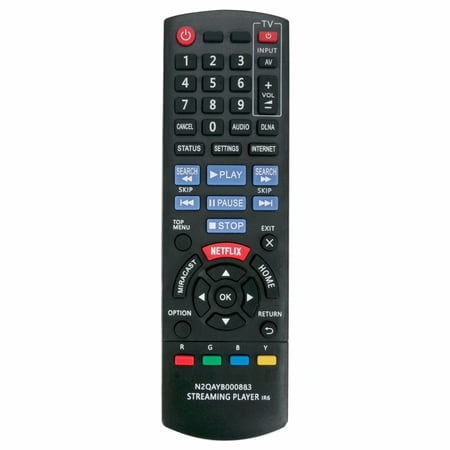 New Remote replacement N2QAYB000883 for Panasonic DMP-MS10 DMPMS10 Streaming Player