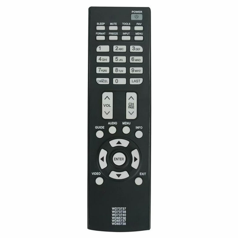 New Remote replacement for Mitsubishi TV WD65736 WD65737 WD65738 WD65735  WD73737 WD73738 WD73740