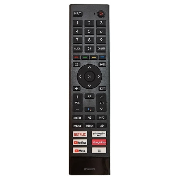 New Replace ERF3K80H(2K) for Hisense Smart TV IR Remote Control ERF3K80H (2K)