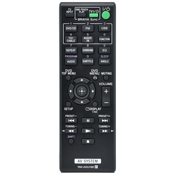 New Replace RM-ADU138 Audio/Video Receiver AV Remote Control For DAV-TZ140