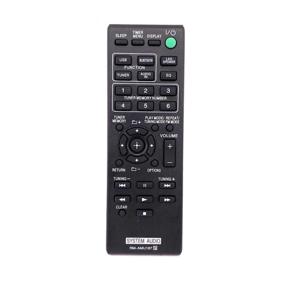 New Replace RM-AMU187 For System Audio AV Remote Control GTK-N1BT RMAMU187