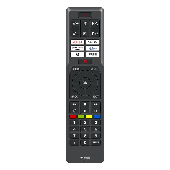 New Replace Remote Control Fits for JVC RM-C3266 remote VESTAL Hitachi TV Remote control