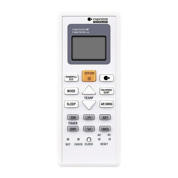 New Replace Remote Control Fits for Panasonic Inverter Air Conditioner Remote Nanoe-G Nanoe-X A75C07360 A75C04239 CS-U35TKR CS-Z25TKR