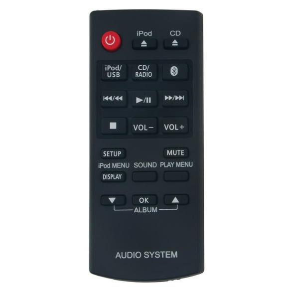 New Replace Remote Control fit for Panasonic Stereo System SC-HC58 SCHC58DB SC-HC38