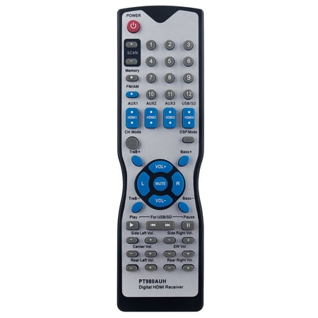 New Replace Remote Control for Pyle 7.1 Channel Amplifier Receiver PT980AUH