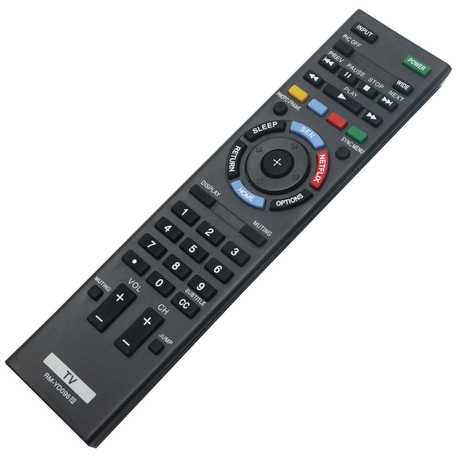 VINABTY RM-YD096 Telecomando Universale Di Ricambio Per TV Sony – Modelli KDL, EX, R Serie Con Netflix