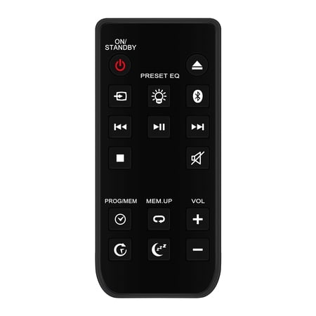 New Replaced Remote Control R7115S Fit for Blackweb BWA17AA005 Bluetooth CD Player Stereo Audio System
