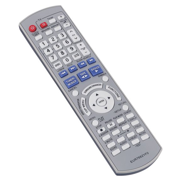 New Replaced Remote EUR7662YF0 compatible with Panasonic DVD Stereo System SCVK750 SC-VK750