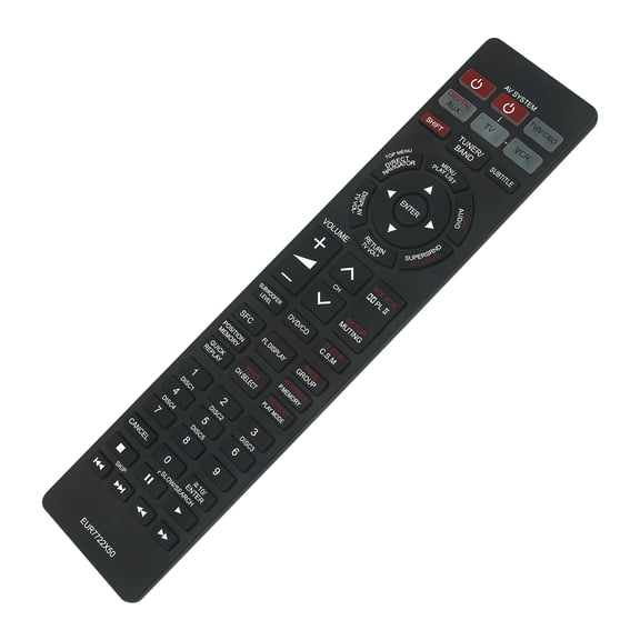 New Replaced Remote EUR7722X50 compatible with Panasonic DVD Home Theater Sound System SC-HT920 SA-HT920