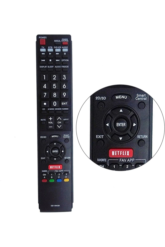 New Replaced Remote GB118WJSA for Sharp TV LC-70TQ15U LC70UD27U LC-70UD27U