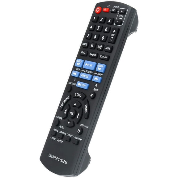 New Replaced Remote N2QAYB000694 compatible with Panasonic DVD Home Theater Sound System SC-XH175 SA-XH175 SC-XH170 SA-XH170 SC-XH20 SA-XH20 SC-XH70 SA-XH70 SC-XH75 SA-XH75