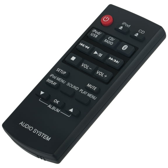 New Replaced Remote N2QAYC000081 compatible with Panasonic Compact Stereo System SC-HC58EG-W SC-HC37GK-S SC-HC58 SC-HC38