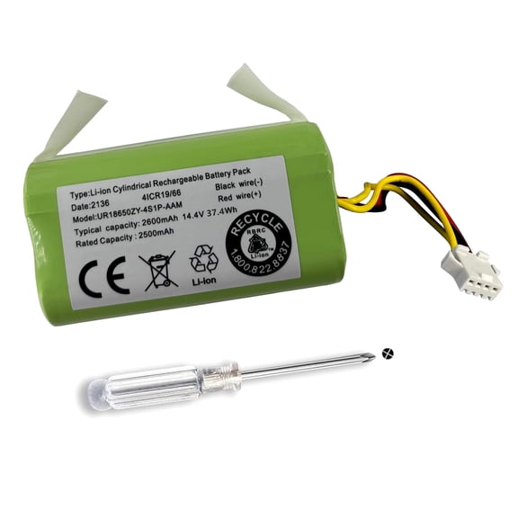 New Replacement Battery For iHome AutoVac Juno 1st Gen iHRV9-BLK Robot Vacuum Mapping